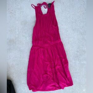 Forever 21 Halter Pink Sleeveless Dress